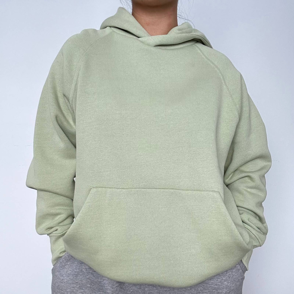 Mint Green Heavy-duty Hoodie Zara Mens Large